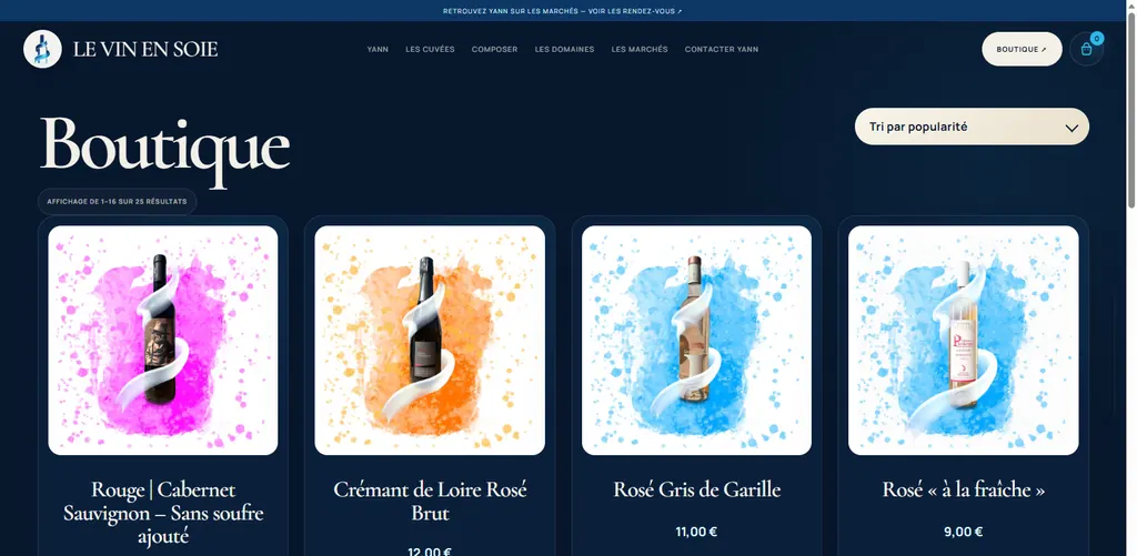 Après — Boutique : refonte en ligne