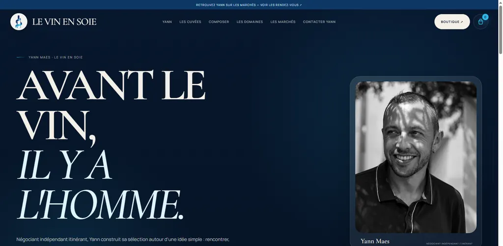 Après — Page Yann : refonte en ligne